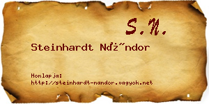 Steinhardt Nándor névjegykártya